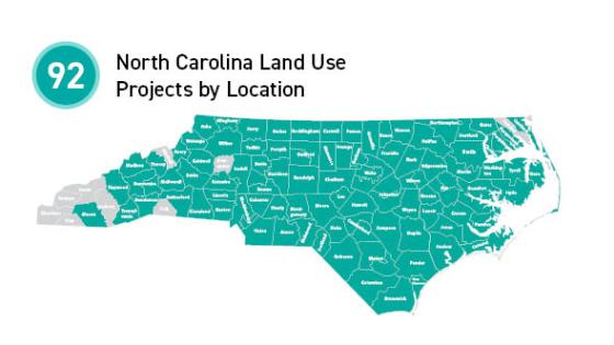 North Carolina Land Use Map Image